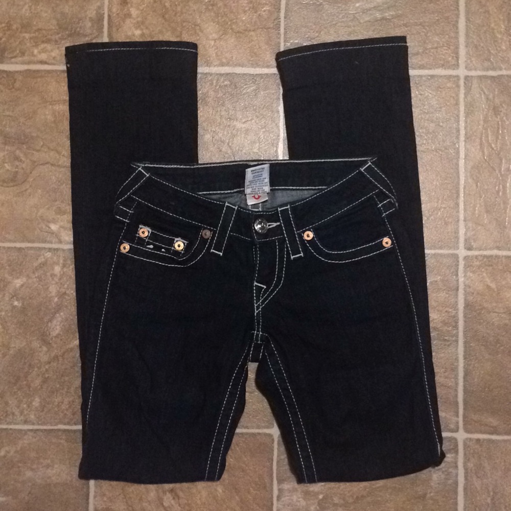 True religion size 24 straight leg jeans